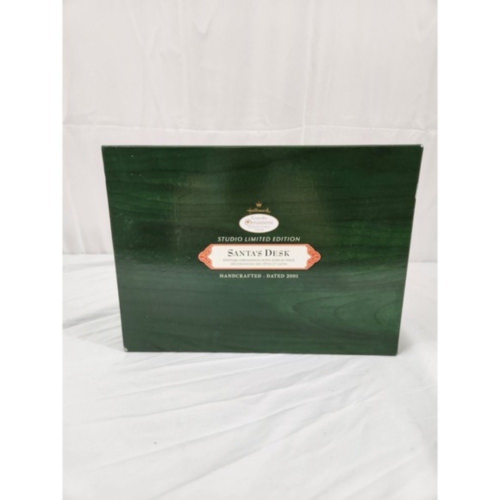 Hallmark Keepsake Ornament Studio Limited Edition Santa's Desk Display 2001